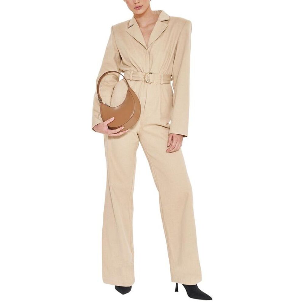 Extro&Vert Womens  Bailey Jumpsuit, Grey